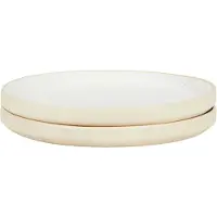 Frama Otto Lautaset 2-pakkaus Ø25 Cm Valkoiset - Ruokalautaset Kivitavara Valkoinen - 5011