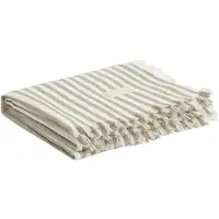 Gant Home Light Stripe Huopa 130x180 Cm - Huovat & Peitteet Lampaantalja Cold Beige - 853103202-204