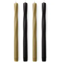 Audo Copenhagen Twist Kynttilät 4 Kpl:n Pakkaus - Kynttilät Parafiinivaha Neutral - 71185-000767