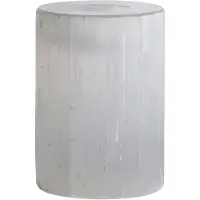 Tine k home Slow Kynttilänjalka 12 Cm - Kynttilänjalat Selenite Crystal Valkoinen - SLOWCANDLE-M