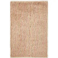 Ferm Living Kami solmittu matto 120x180 cm - Luonnonvalkoinen/Punaruskea