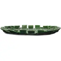 Ferm Living Plait lautanen Ø30 cm Emerald green