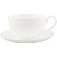 Villeroy & Boch Royal Kahvikuppi Ja Lautanen - Kahvikupit Luuposliini Valkoinen - 47204 + 47205