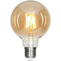 By Rydens , Filament valonlähde LED himmennettävä maapallo E27 4W Ø95mm Amber