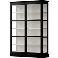 Lindebjerg Design V2 Vitriinikaappi Honkapuu Musta