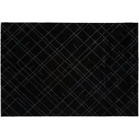 Tica Copenhagen Lines Ovimatto / Harmaa 130x90 Cm - Kuviolliset matot Kumi Musta - 00673