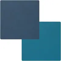 Lind DNA Square S Pöytätabletti 28x28cm Petrol/midnight Blue - Tabletit & Lasinaluset Nahka Petrooli - 991096