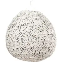 A world of craft Fleck Valaisinvarjostin 40x41cm /musta - Lampunvarjostimet Puuvilla Valkoinen - 1002807-BA