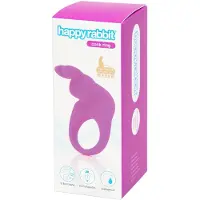 Happy Rabbit - vibraattori penisrengas - ladattava - violetti