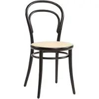 TON No 14 Ruokapöydän Tuoli / Rottinki - Tuolit Pyökki Musta - 315 014-004624