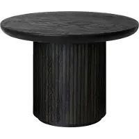 Gubi Moon Sohvapöytä Pyöreä Ø60 x H45 Brown Black Tammiviilu - Sohvapöydät Mustapetsattu Tammi Ruskea - 10014379