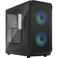 Fractal Design Focus 2 RGB Black TG Clear Tint ATX-kotelo ikkunalla, musta