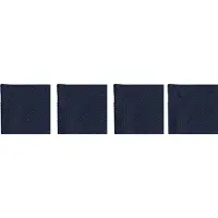 DIYTI Plain Lasinaluset 10x10 Cm 4-pakkaus - Tabletit & Lasinaluset Polyesteri Laivastonsininen - 12-NAVC-PN-NAV/WHI