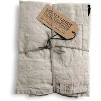 Lovely Linen Misty Køkkenhåndklæde - Grey - 45X70CM