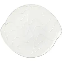 Broste Copenhagen Pesce Plate - White - Ø 3.2 CM