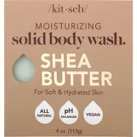 Raw Organic KITSCH Shea Butter Solid Body Wash Bar