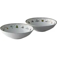 Wik & Walsøe Julemorgen kulho pieni 2-pakkaus Ø 16 cm Valkoinen