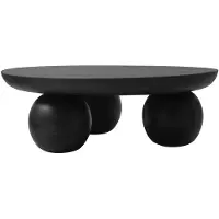 Jakobsdals Mira Sohvapöytä Ø90 Cm - Sohvapöydät Mangopuu Musta - N812310-02
