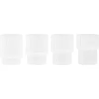 Ferm Living Ripple lasi 6 cl 4 kpl Frosted