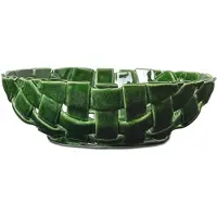 Ferm Living Plait kulho Ø30 cm Emerald green