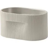 Muuto Ridge pot / H: 13 cm - beige