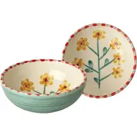 Rice keraaminen kulho 35 cl Yellow Flower-jade