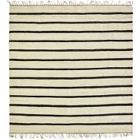 House Doctor Sima matto 180x180 cm Svart-natur