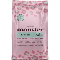 Monster ruoka Monster Cat Grain Free Kitten Turkey/Chicken 2 kg kissan täysravinto