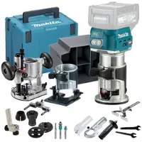 Makita Akkukäyttöinen yläjyrsin RT001GZ13; 40 V (ilman akkua ja laturia)