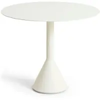 HAY Palissade Cone pyöreä kahvilapöytä Cream white, Ø90 cm