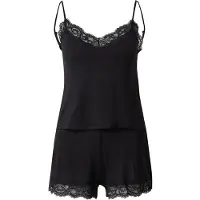 Hunkemoller Pj Cami Jersey Lace Nana - Black - M