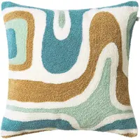 Chhatwal & Jonsson Godavari tyynynpäällinen 50x50 cm Heaven blue-aqua-sand-offwhite