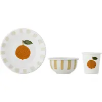 Bloomingville Agnes Tableware Set - Multi/patterned - BOWL 500ML/CUP 300ML