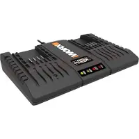 WORX kaksoislaturi 20V akuille 4A