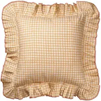 Pick a Poppy Vichy-tyyny Light Yellow, 40x40 cm