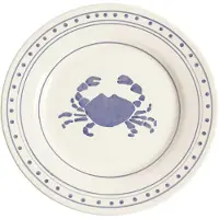 Pick a Poppy Crab Sivulautanen 22 Cm - Aluslautaset Kivitavara Sininen - C022203SS24-107