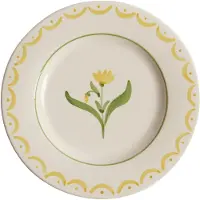 Pick a Poppy Cottage Flower Sivulautanen 22 Cm - Aluslautaset Kivitavara Keltainen - C022216SS24-115