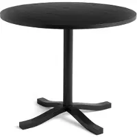 HAY Pastis Table ruokapöytä Ø90 Black lacquered ash