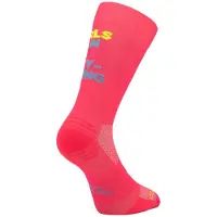Sporcks Girls Can Do Socks Pink Blue Yellow, Size XS.