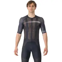 Castelli Climber's A/C Short Sleeve Jersey Dark Gray Black, Size XL