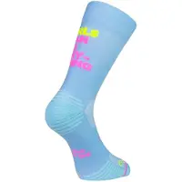 Sporcks Girls Can Do Socks Blue Pink Yellow, Size S