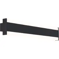 QAZQA Moderni seinävalaisin musta CCT 60cm sis. LED IP54 - Vanya