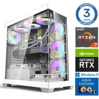INTOP Tietokone AQUA Ryzen 7 9800X3D 64GB DDR5 1TB SSD M.2 NVME RTX5070Ti 16GB WIN11
