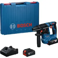 Bosch Poravasara GBH 18V-18 Professional; 1,5 J; SDS plus; 2x4,0 Ah akku.; kuljetuslaatikolla