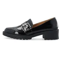 Bianco Biapearl Buckle Loafer Faux Leather - Black - 36