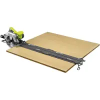 Ryobi - 122 cm:n ohjauskisko + 2 puristinta pyörösahoille RWS1250 / 1400 / 1600, RCS1400 / 1600 ja R18CS7 - RAK03SR