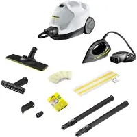 Kärcher SC 4 EasyFix IRON, Sylinterillinen höyrypuhdistin, 0,8 L, musta, Valkoinen, 50 cm, 100 cm, 4 m