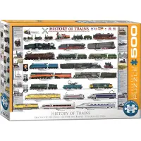 Eurographics Palapeli , 6500-0251, History of Trains, 500 kpl