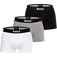 BOSS for man. 50544263 Pack 3 Boxers One Logo white, grey, black (L), Homewear, Cotton
