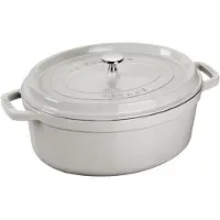 Staub White Truffle -pata, ovaali 8 l